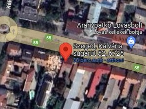 Blonde River Kálvária apartment on Google map.