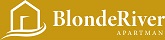 Blonde River Apartment logo and name. Blonde River Apartment logo and name.